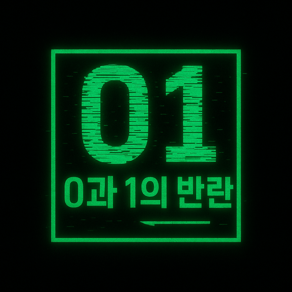 0과1의반란 로고